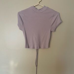 Rue 21 Nude Pink Back Tie Shirt